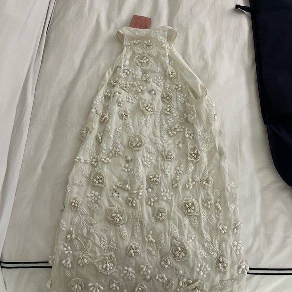 Elegant White Floral Dress - Bridal - Picture 6 of 6